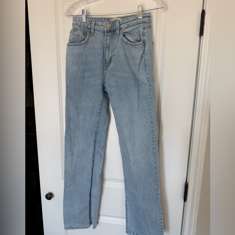Cotton On Light Blue Straight Leg Jeans
